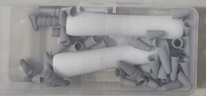 100 Pcs Silicone Nib Caps for Apple Pencil Grey Protective Tips NEW